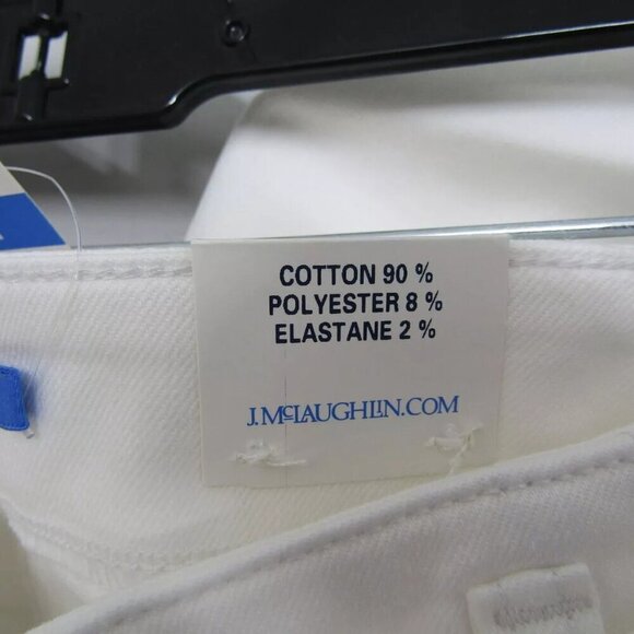 NEW J MCLAUGHLIN Womens Hendrix Tie Belt Denim Jeans White Size 6 - Picture 8 of 12